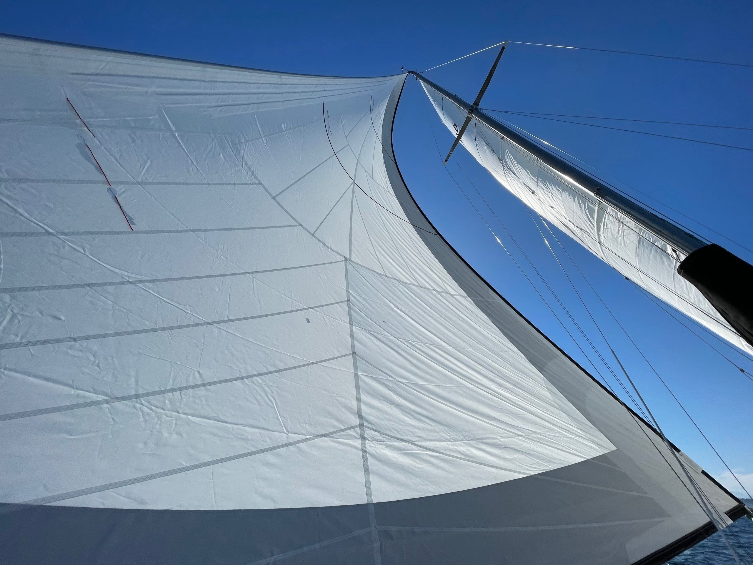 New white tri-radial dacron sails!